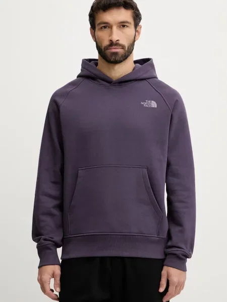 Pulover The North Face Raglan Redbox vijolična