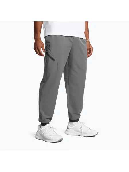 Pantaloni de antrenament pentru bărbați Under Armour Unstoppable Joggers castlerock/black negru
