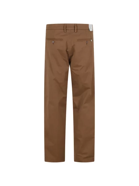 Pantaloni Re-hash plisate maro