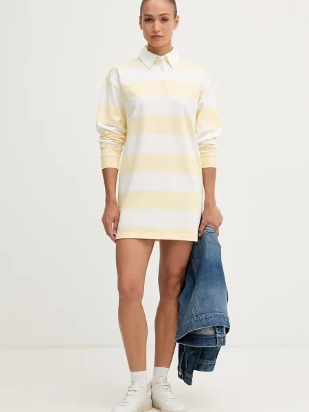 Calvin Klein Jeans Rochie VARSITY galben