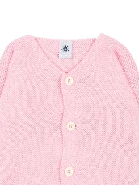 Kardigan dziecięcy Petit Bateau różowy