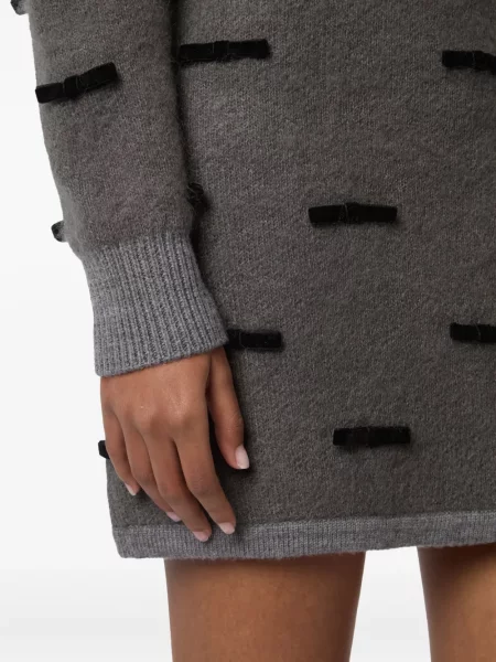 Mini sukňa Nina Ricci sivá