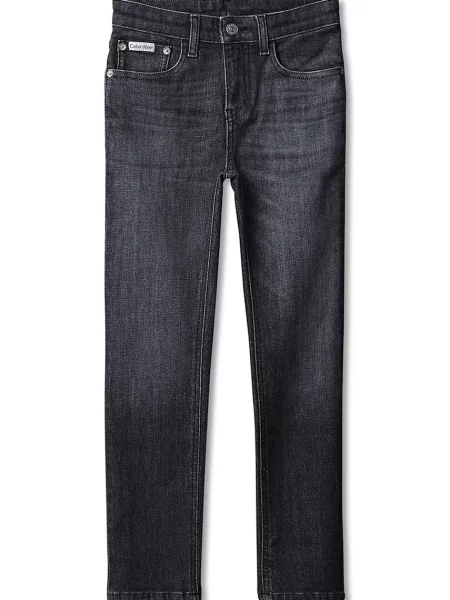 Calvin Klein Jeans blugi slim fit pentru copii Slim negru
