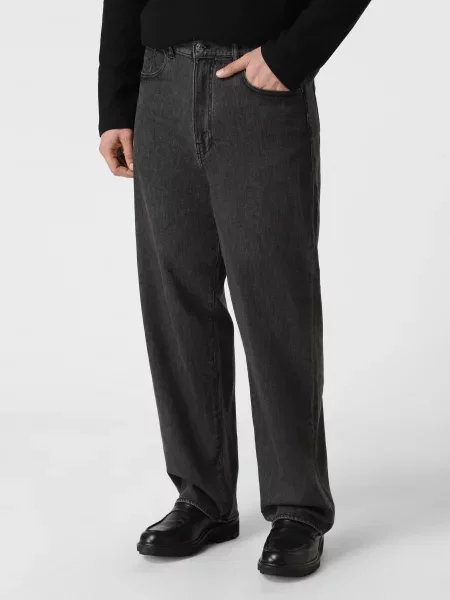 Широкі джинси Armani Exchange чорний