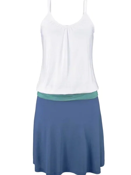 BEACH TIME Rochie de plaja turcoaz / albastru regal alb