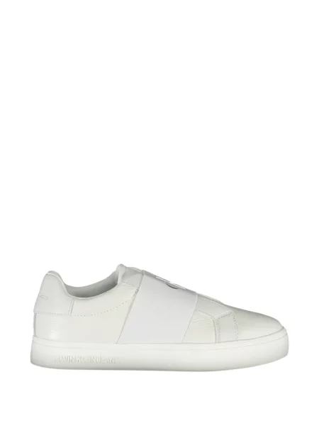 Chiloți Calvin Klein slip-on cu bretele cu autograf alb