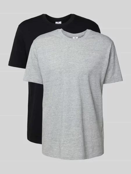 T-shirt z naszywką z logo w zestawie 2 szt. Champion