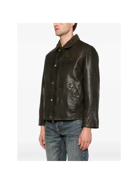 Kurtka skórzana The Jack Leathers zielona