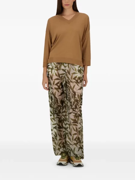 Pantaloni Herno cu model floral cu imagine