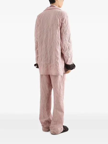 Плат риза Dolce & Gabbana на райета розово