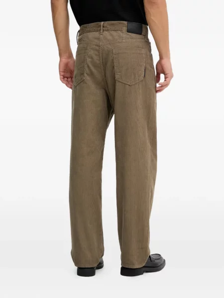 Manšestrové kalhoty Armani Exchange hnědé