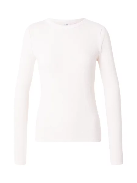 GAP Tricou ESSENTIAL POINTELLE' alb