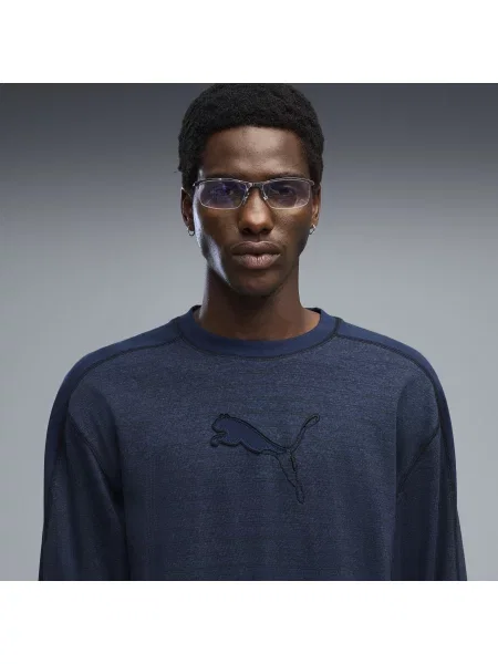 PUMA Koszulka unisex z dÅ‚ugim rÄ™kawem T7 OdzieÅ¼ S niebieski
