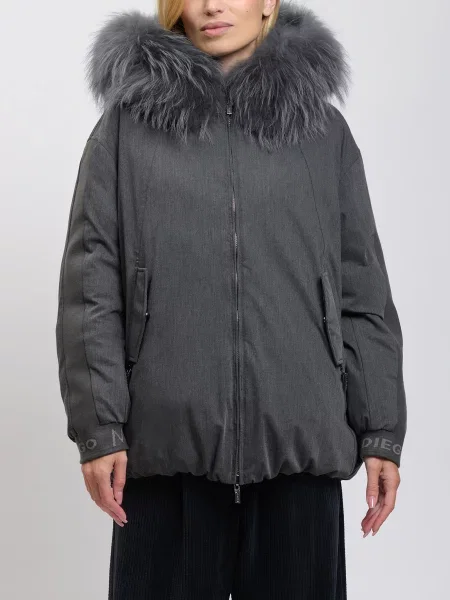 Пуховик Diego M сірий