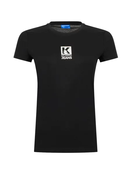 KARL LAGERFELD JEANS Tricou negru alb