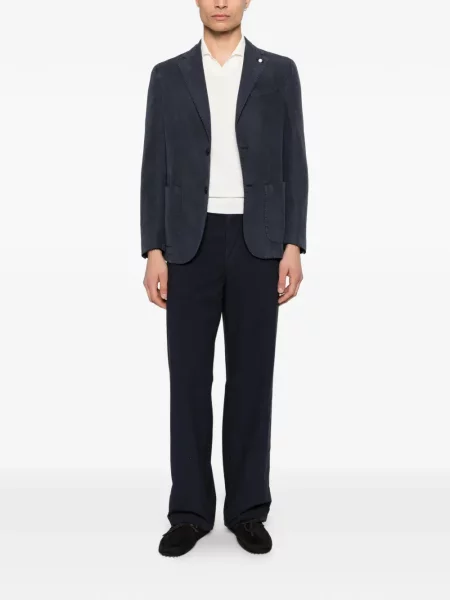 Pantaloni Barena albastru
