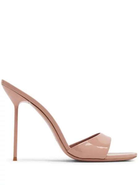 Papuci tip mules Paris Texas din piele roz