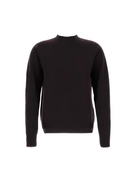 Sweter z golfem Drumohr brązowy
