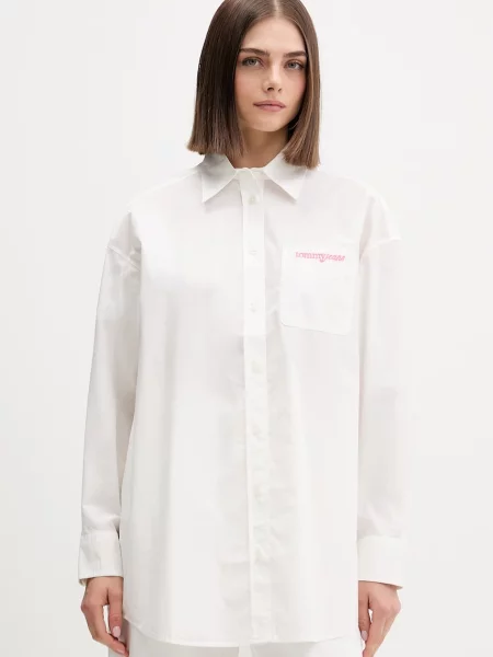 Tommy Jeans srajčna bluza bež