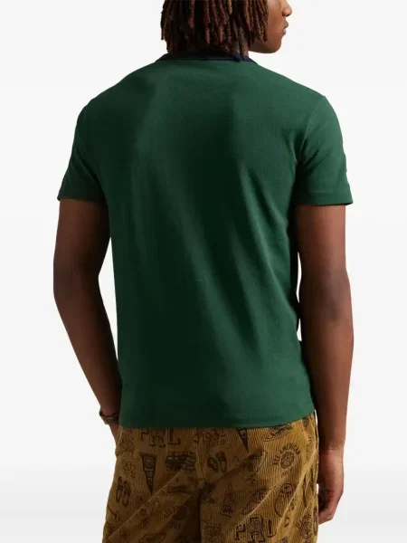 Μικρός κασκέτο Polo Ralph Lauren με χαμηλή μέση υφαίνω διαγωνίως πράσινο