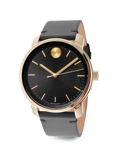 Ceas Movado din piele negru
