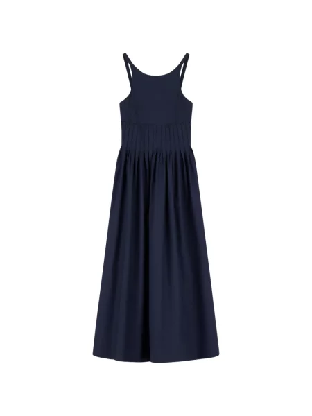 Rochie maxi Emporio Armani în linie A albastru