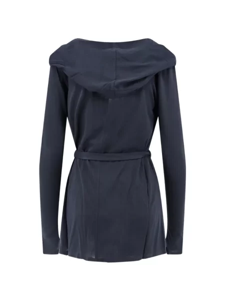Cu centură cardigan Max Mara cu glugă albastru