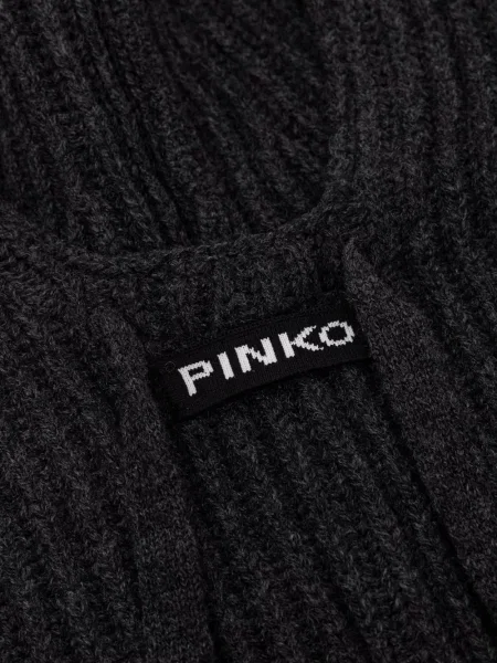 Căciulă Pinko tricotate cu cordon gri