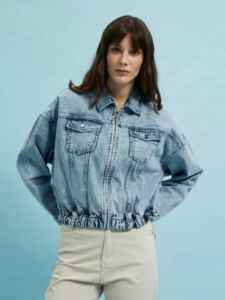 Geacă de blugi Moodo negru