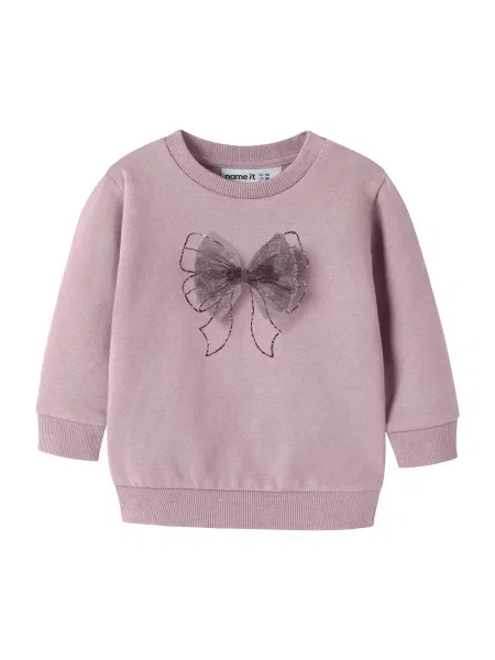 NAME IT Sweater majica NBFTASALLE sivkasto mauve ljubičasta