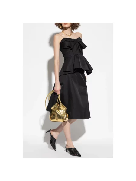 Spódnica Alexander Mcqueen asymetryczna czarna