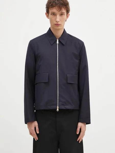 Paul Smith geaca de lana marin de tranzitie albastru
