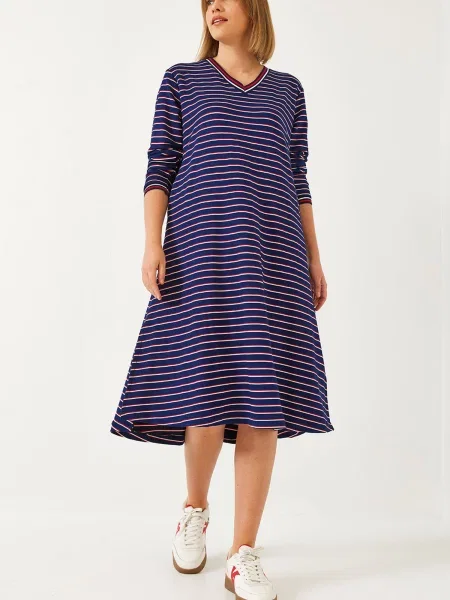 Bianco Lucci Rochie indigo / roșu alb