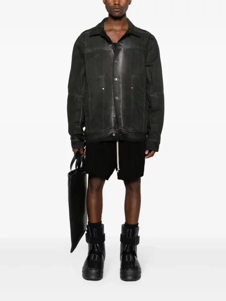 Džinsinė striukė Rick Owens juoda