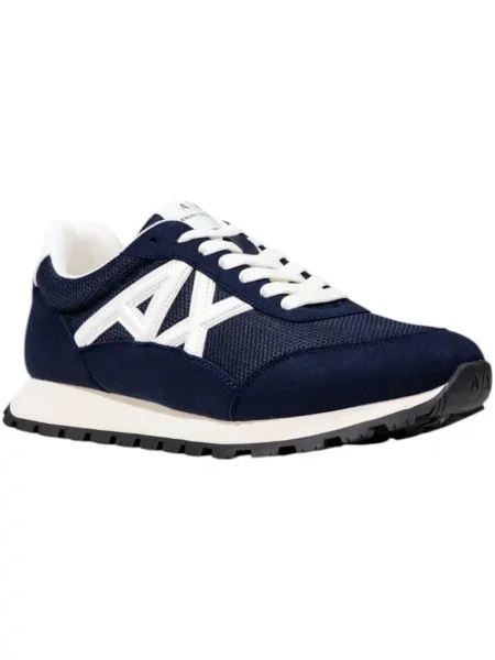 Tenisice Armani Exchange Tamnoplava crna
