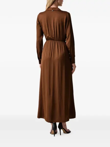 Rochie maxi Fracomina plic maro