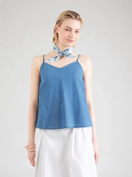 ONLY Top ONLNOVA AZURE denim albastru