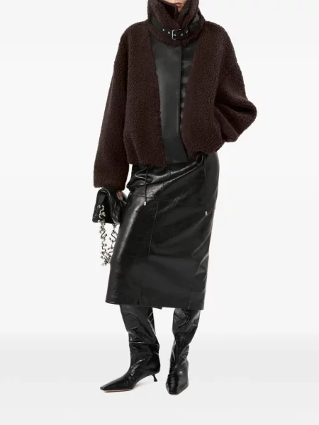 Fustă din piele Sportmax negru