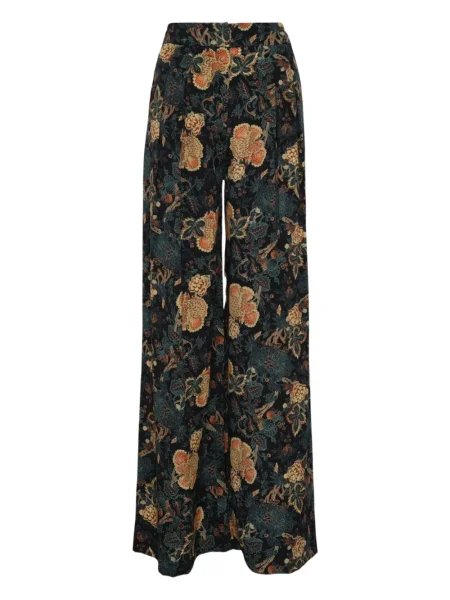 Pantaloni Ulla Johnson cu model floral cu imagine albastru