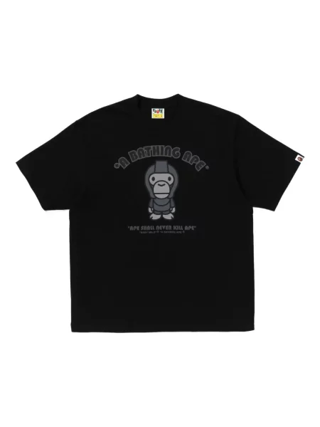 Tricou A Bathing Ape® cu imagine negru