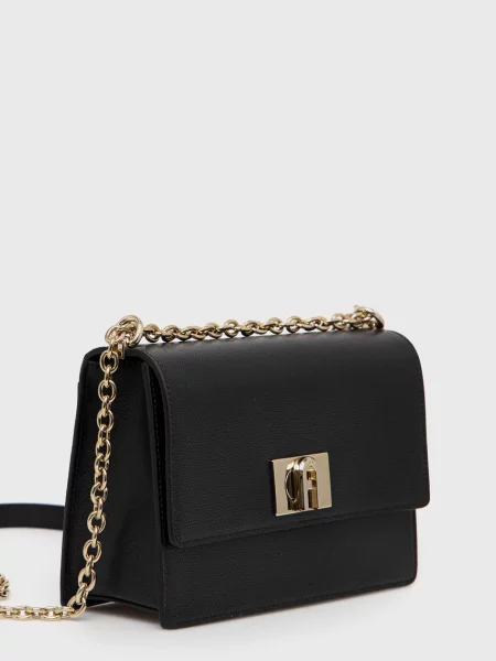 Furla De piele geantă pe umăr FURLA negru