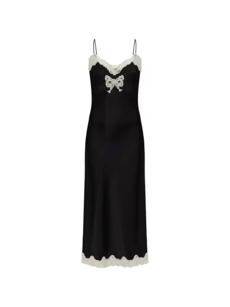 Rochie maxi Loveshackfancy din dantelă negru