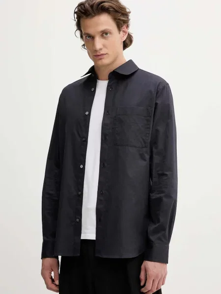 Kenzo cămașă din bleumarin cu guler clasic slim