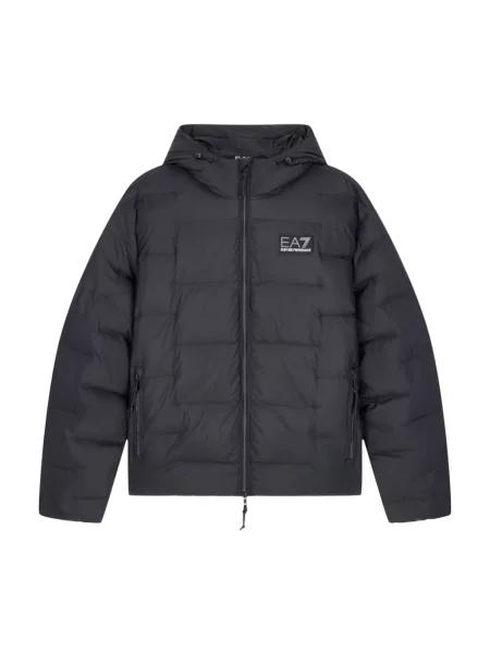 Kurtka bomber Emporio Armani Ea7 pikowany czarny