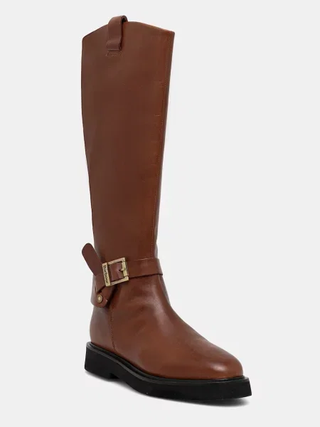 Barbour ghete de piele Theodora cu plat maro