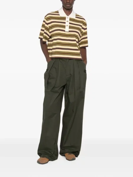 Scurt tricou polo Moncler maro