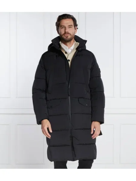 Joop! Jeans Hosszú kabát Lerry fekete