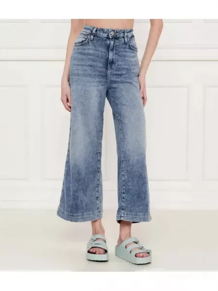 GUESS Farmer BELLFLOWER | Relaxed fit len hozzáadásával kék