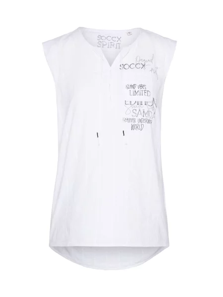 Soccx Bluza crna bijela