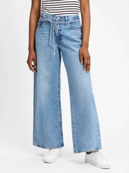 Levi's Dżinsy XL proste Kobiety jednolity niebieski